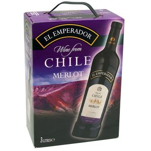 Vang Chile El Emperador Merlot Bich 3l