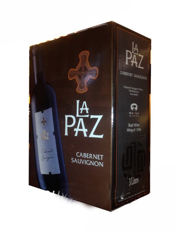 Vang Chile La Paz Cabernet Sauvignon Bich 3l